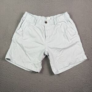 Bearbottom Shorts Mens L Blue Stretch 7” Chino Elastic Waist Stretch Pockets